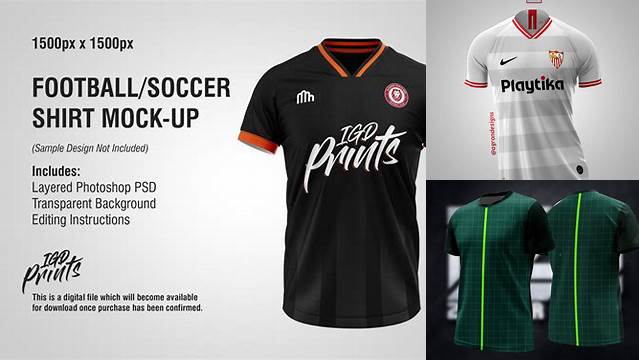 7983+ Mockup Camiseta Futbol Gratis Modern PSD Templates