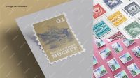 7986+ Postage Stamp Mockup Hight Resolution