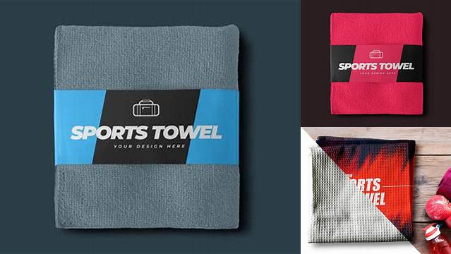 7991+ Sport Towel Mockup Include TIFF