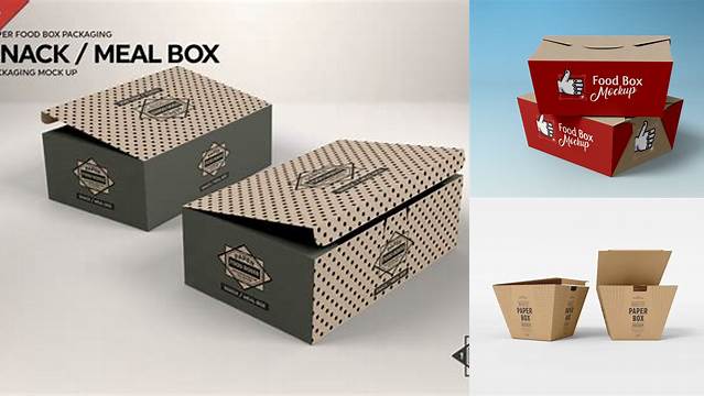 8002+ Paper Food Box Mockup Free For Free Download