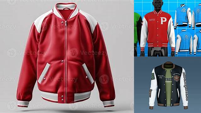 8004+ Varsity Jacket Mock Up Best for Showcase