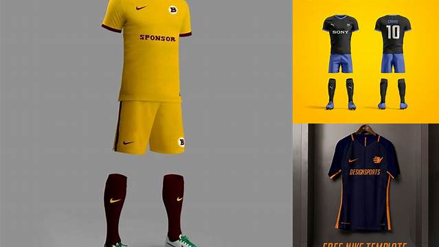 8005+ Nike Football Kit Mockup Download Free