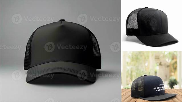 8011+ Black Trucker Hat Mockup Elegant Photoshop Mockup