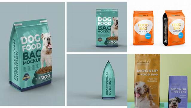 8026+ Pet Food Bag Mockup Free Best for Showcase