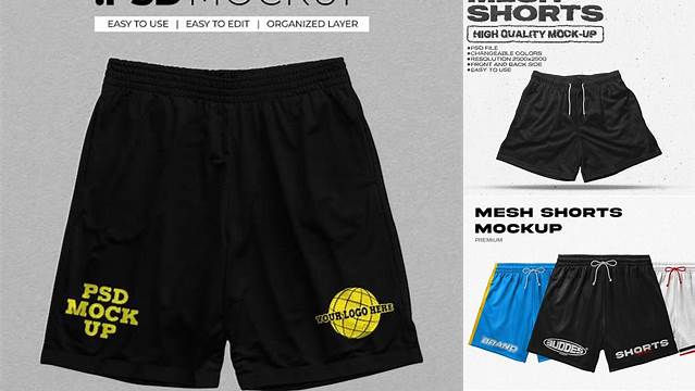 8029+ Mesh Short Mockup Free Download Free