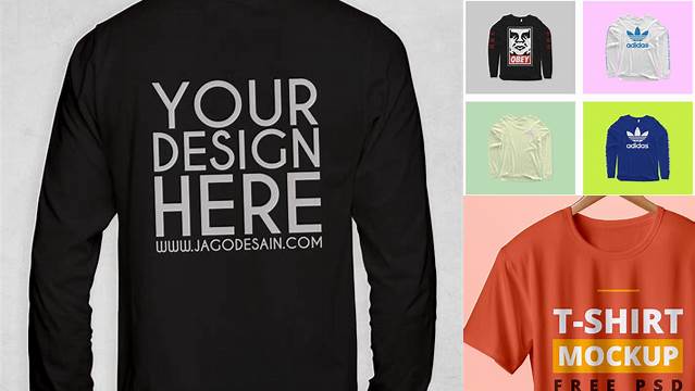 803+ Mockup T Shirt Lengan Panjang Psd For Free Download