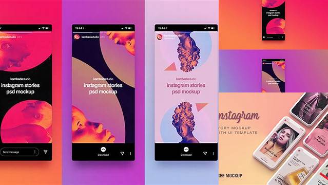 8031+ Instagram Stories Mockup For Free Download