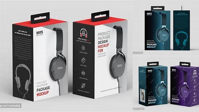 8040+ Headphone Packaging Mockup For Free Download