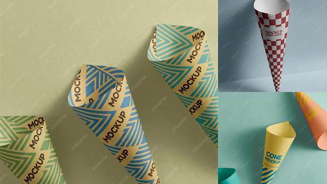 8040+ Paper Cone Mockup PSD File Download