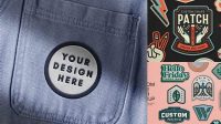 8069+ Embroidered Patch Mockup Psd Free Smart Layer PSD