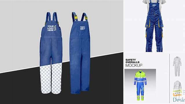 8078+ Working Overalls Mockup PSD Download