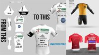 8080+ 3d Cycling Jersey Mockup Free Easy Editable