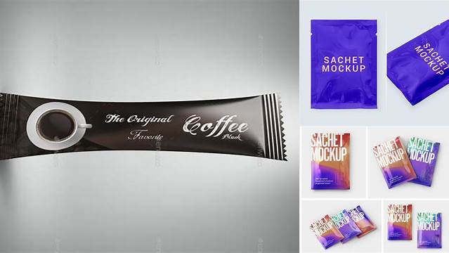 8080+ Coffee Sachet Mockup Free PSD Free Download