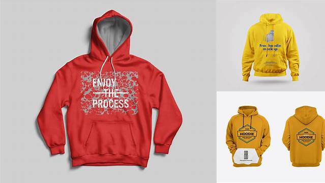 8085+ Embroidered Hoodie Mockup Free Download Free