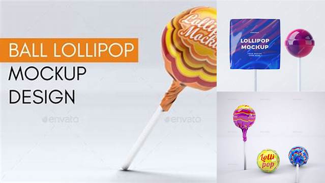 8101+ Lollipop Mockup Free Customizable Design Files