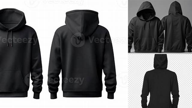 8101+ Mockup Hoodie Hitam Hight Resolution