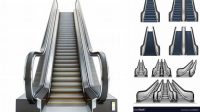 8113+ Escalator Mockup Digital Download