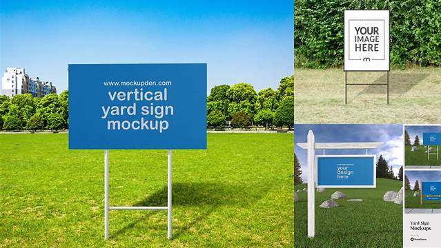 8116+ Yard Sign Mockup Photoshop Freebie