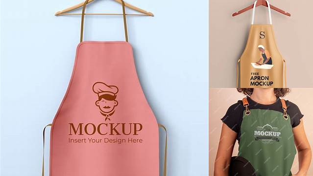 8122+ Apron Mockup Free Premium PSD Freebie