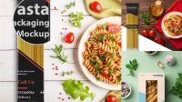 8127+ Mockup Pasta Free Editable PSD File