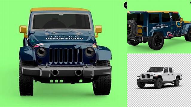 8133+ Jeep Mockup PSD Download