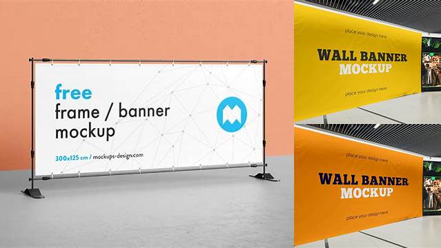 8136+ Horizontal Banner Mockup PSD Free Download