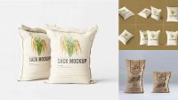 8144+ Rice Bag Mock Up Custom Mockup PSD for Free