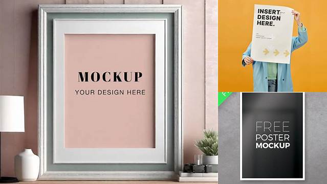 8146+ 18x24 Poster Mockup Exclusive PSD Design Freebie