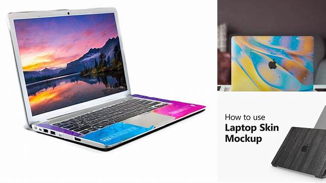 8153+ Laptop Skin Mockup Easy Editable