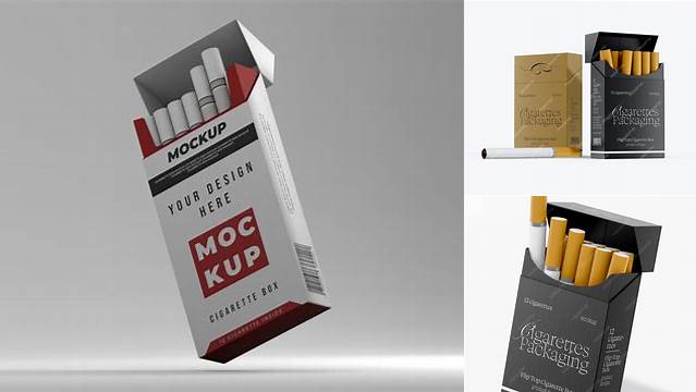 8157+ Cigarette Box Mockup Free Premium PSD Freebie