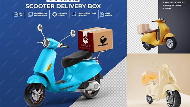 8158+ Delivery Bike Mockup Psd Free Digital Download