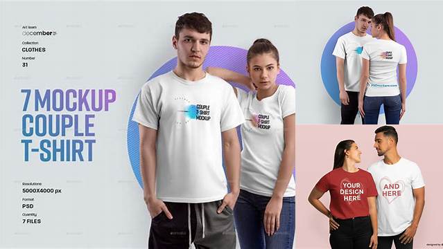 817+ Mockup T Shirt Couple Free Hight Resolution