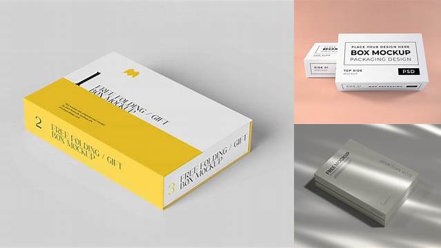 8171+ A4 Box Mockup Free PSD for Creatives