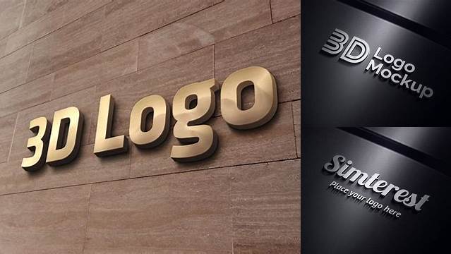 8187+ 3d Logo Mockup Online Free PSD Free Download