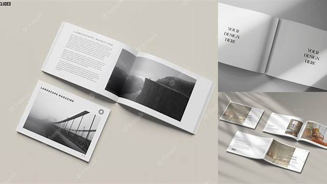 8188+ Landscape Magazine Mockup Creative PSD Resources