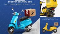 8190+ Delivery Scooter Mockup Psd Layered Photoshop Template