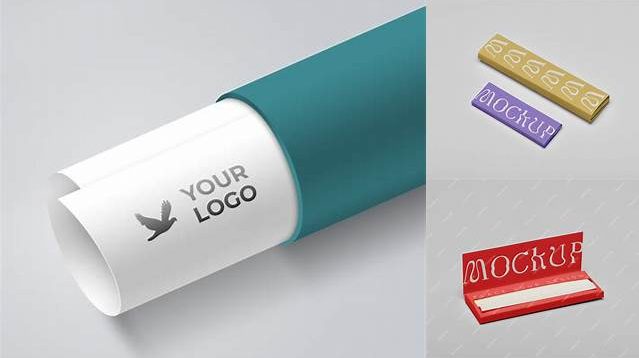 8192+ Rolling Paper Mockup Free PSD