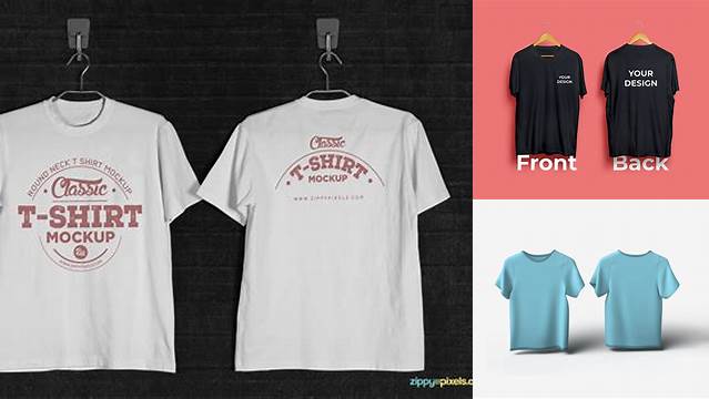 8205+ T Shirt Mockup Front And Back Include TIFF