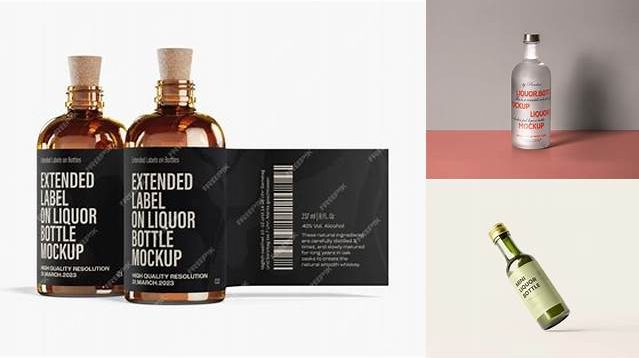 8214+ Liquor Bottle Mockup Free Free PSD