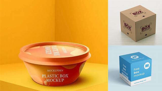 8214+ Plastic Box Mockup Free Professional PSD Template