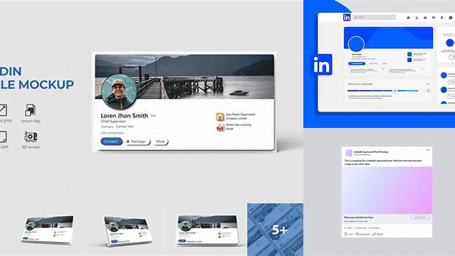 8218+ Linkedin Mockup Free High Resolution