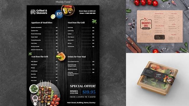 8222+ Contoh Mockup Makanan Editable and Customizable PSD