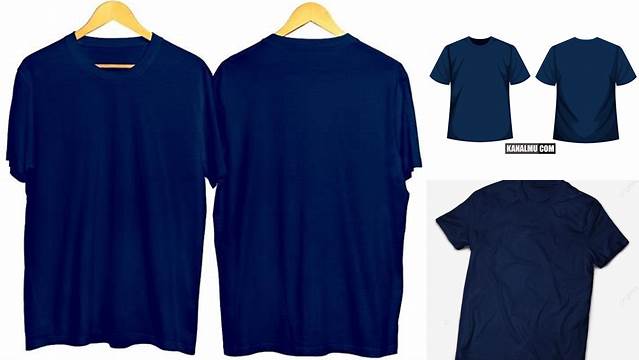 8222+ Mockup Kaos Biru Navy For Free Download