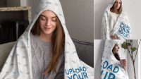 8231+ Hooded Blanket Mockup Free Mockup Templates