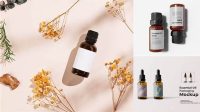 8234+ Essential Oil Mockup Free Easy Editable