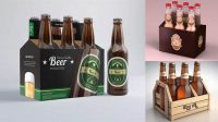 8243+ 6 Pack Beer Mockup Free Customizable Design Files