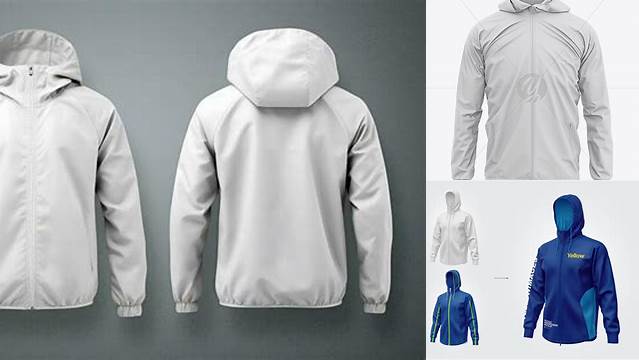 8256+ Windbreaker Jacket Mockup Free Download High Resolution