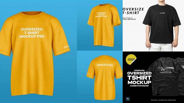 826+ Oversized T-shirt Mockup Download Professional PSD