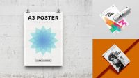 8265+ A3 Poster Mockup Psd Free Digital Download