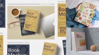 8287+ Free Online Book Mockup Generator Editable PSD File